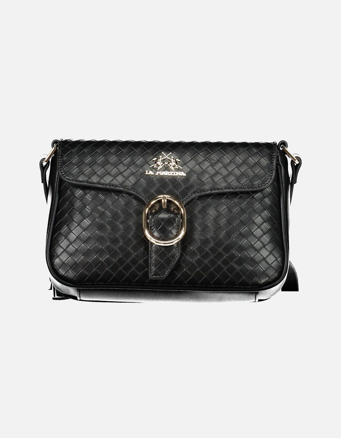 Chic Black Shoulder Bag with Adjustable Strap and Practical Pocket, 4 of 3