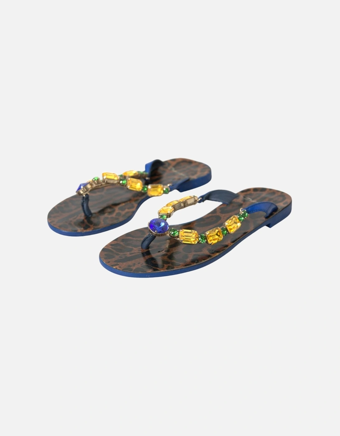 Embellished Flat Sandals Women - Blue