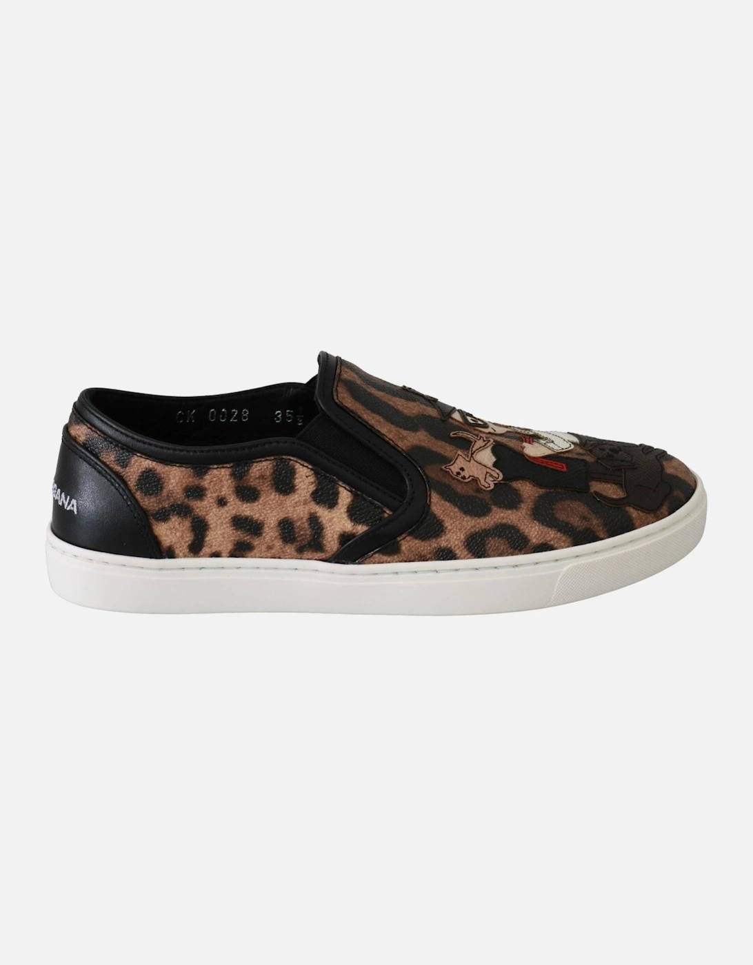 Leopard Print Slip On Sneakers Women - Brown Flats, 7 of 6