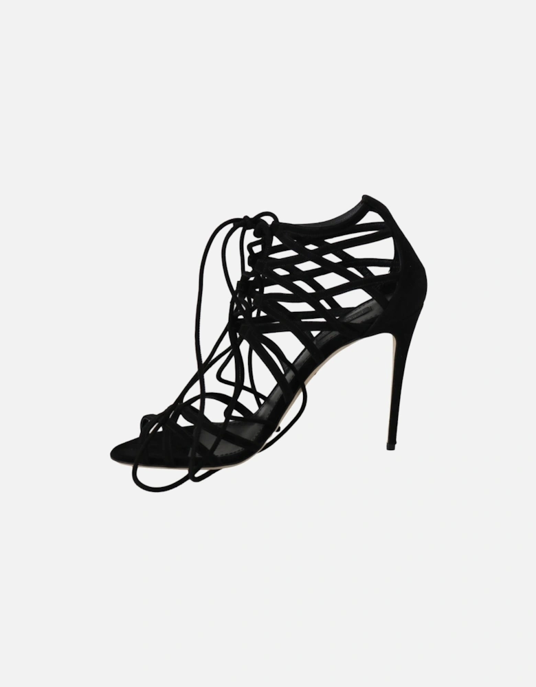 uede Cage Heel Model LA5958 Women - Black Sandals