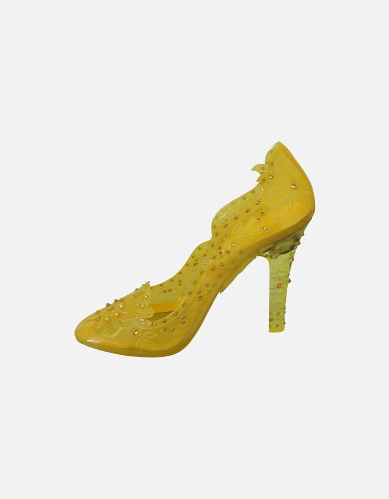 CrystalEmbellished Jelly Pumps High Heel Women - Yellow