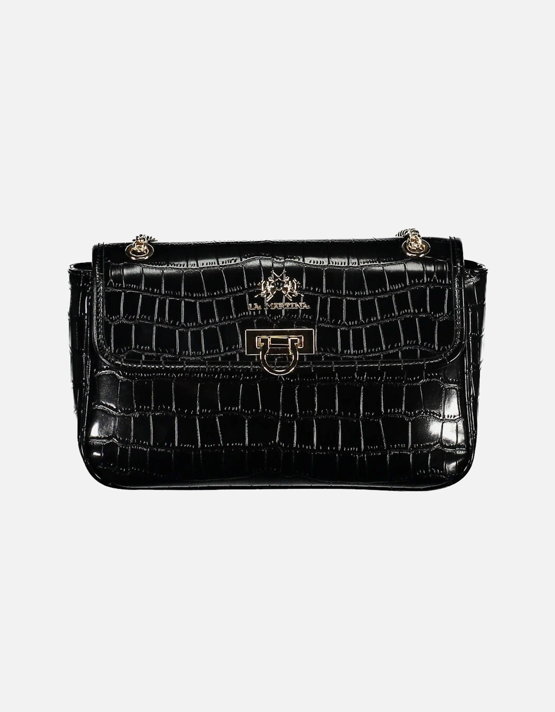 Elegant Chain Shoulder Bag with Contrasting Accents Women - Black, 4 of 3