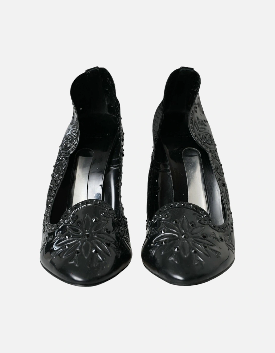 Black Crystal Pumps Women