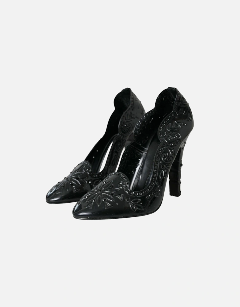 Black Crystal Pumps Women