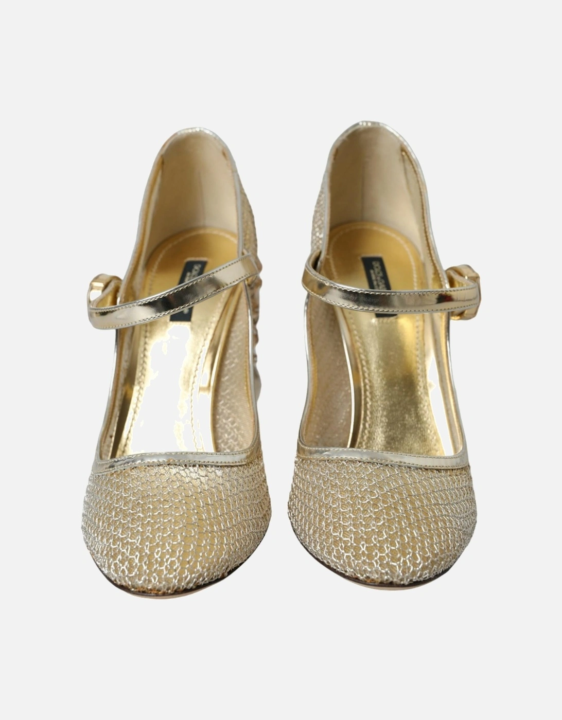 Embellished Mary Jane Pumps Women - Gold