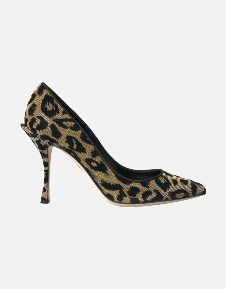 Leopard Lurex Heels Pumps - New with Tags Women