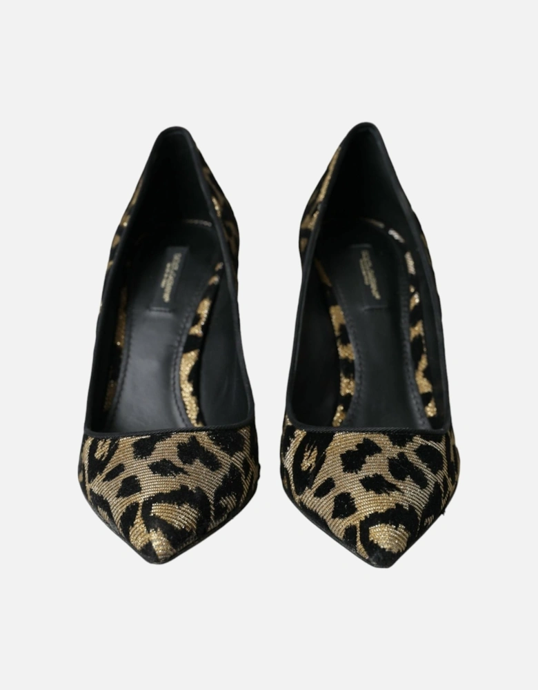 Leopard Lurex Heels Pumps - New with Tags Women