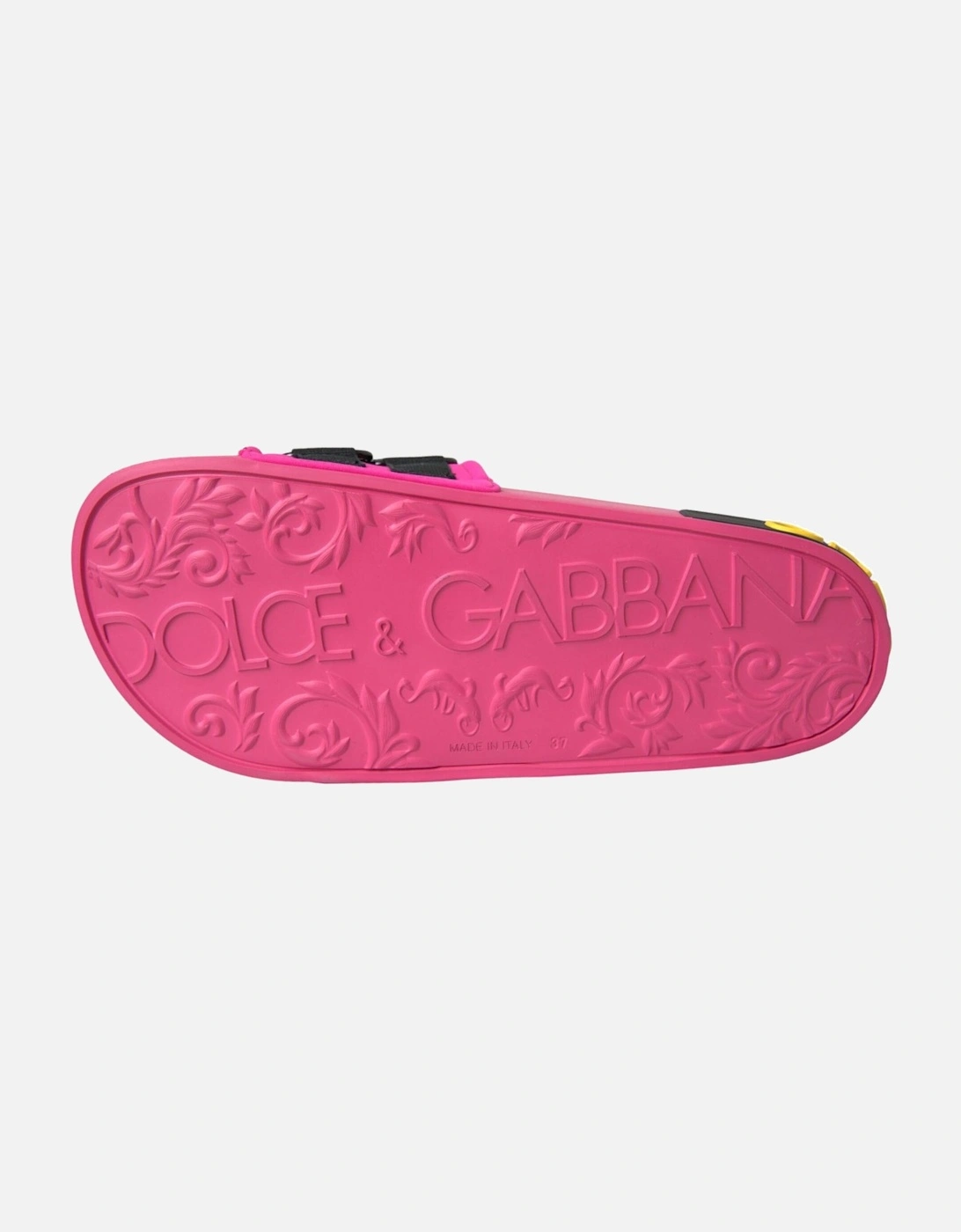 Flat Sandals with Logo Details and Rubber Sole Women - Pink Flat Shoes