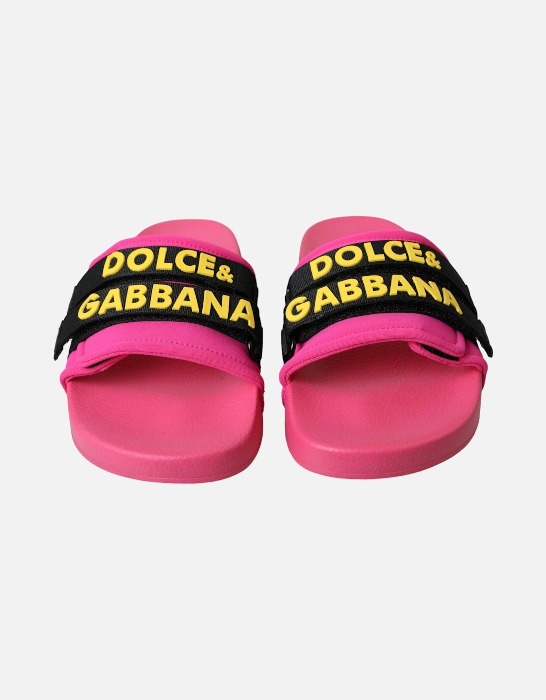 Flat Sandals with Logo Details and Rubber Sole Women - Pink Flat Shoes