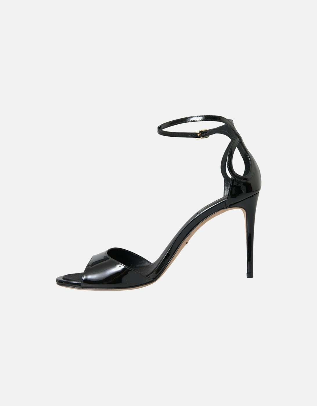 Ankle Strap Heels Sandals with Buckle Closure Women - Black