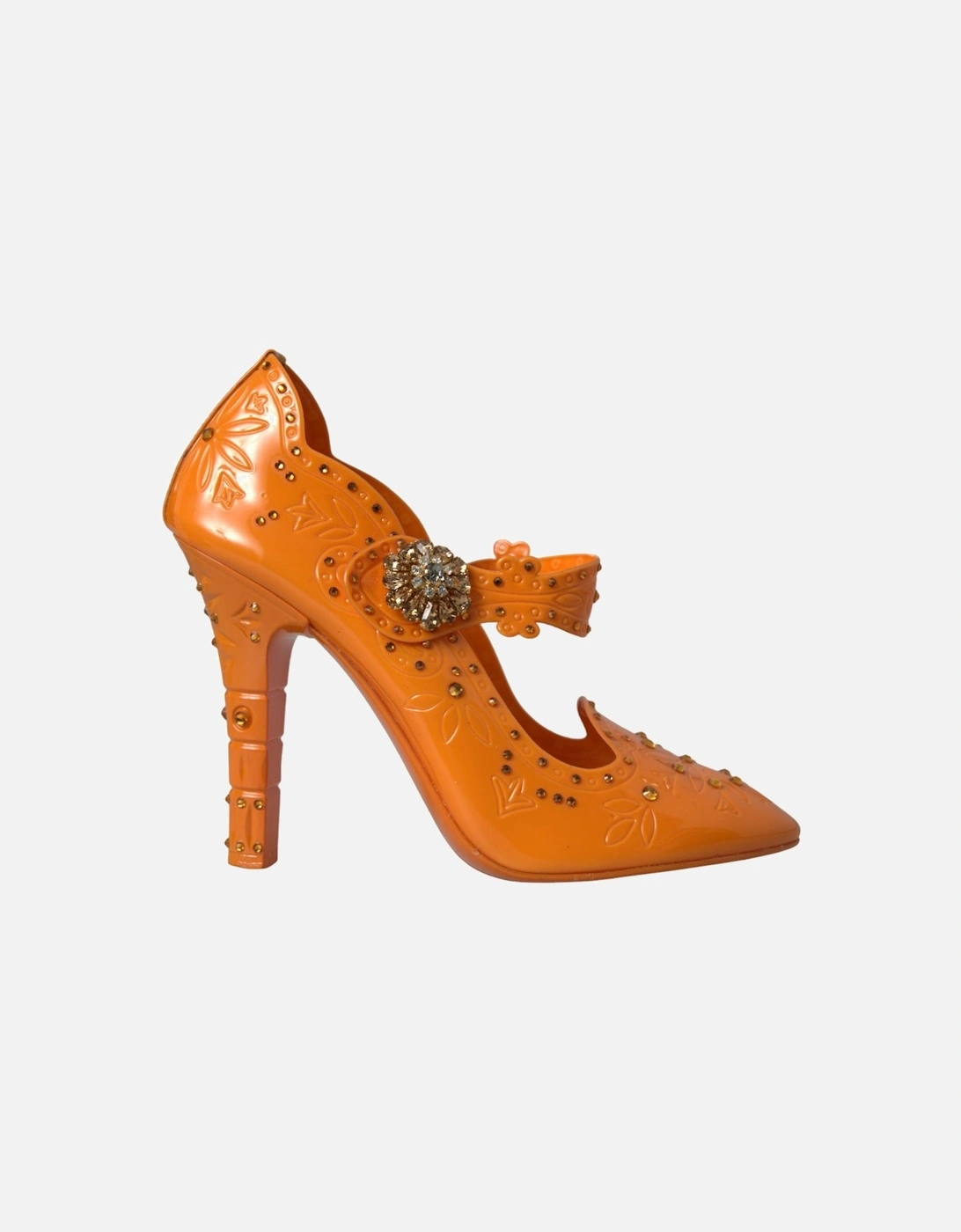 Multicolor Crystal Pumps with Rubber Sole Women - Orange, 7 of 6