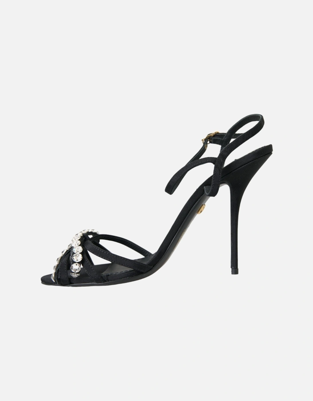 Embellished Ankle Strap Heel Sandals Women - Black