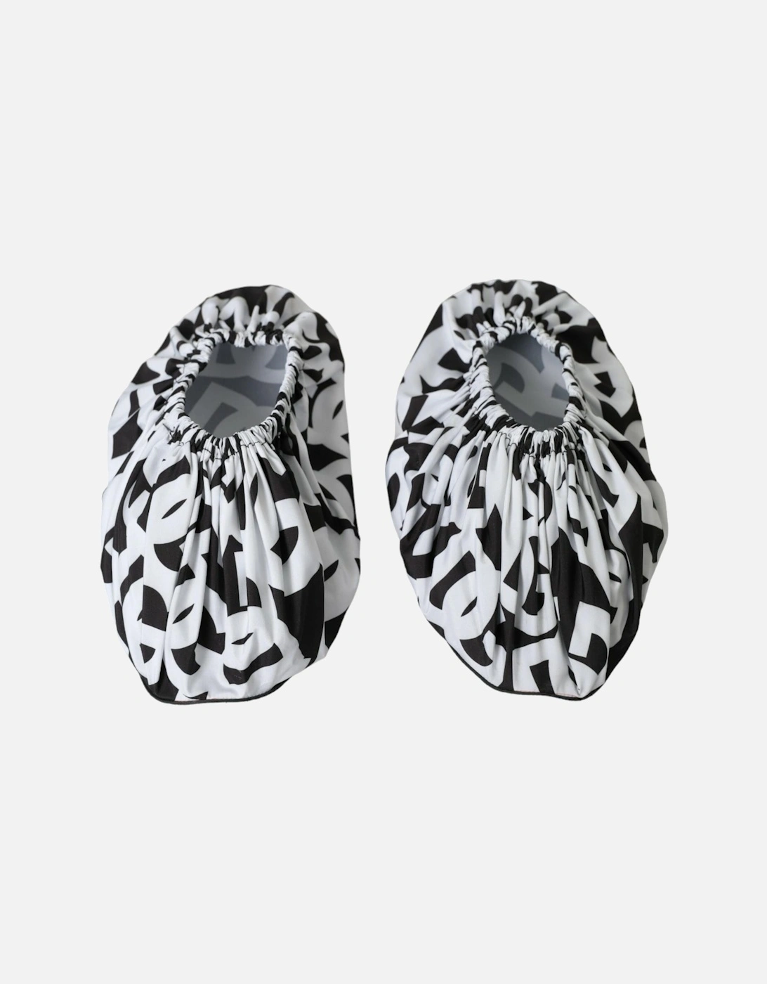 Logo Print Slip On Shoes - Nylon Material Rubber Sole Women -