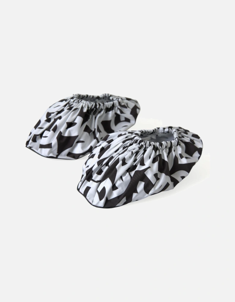 Logo Print Slip On Shoes - Nylon Material Rubber Sole Women -