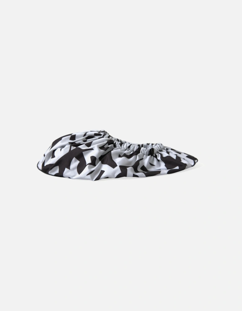 Logo Print Slip On Shoes - Nylon Material Rubber Sole Women -