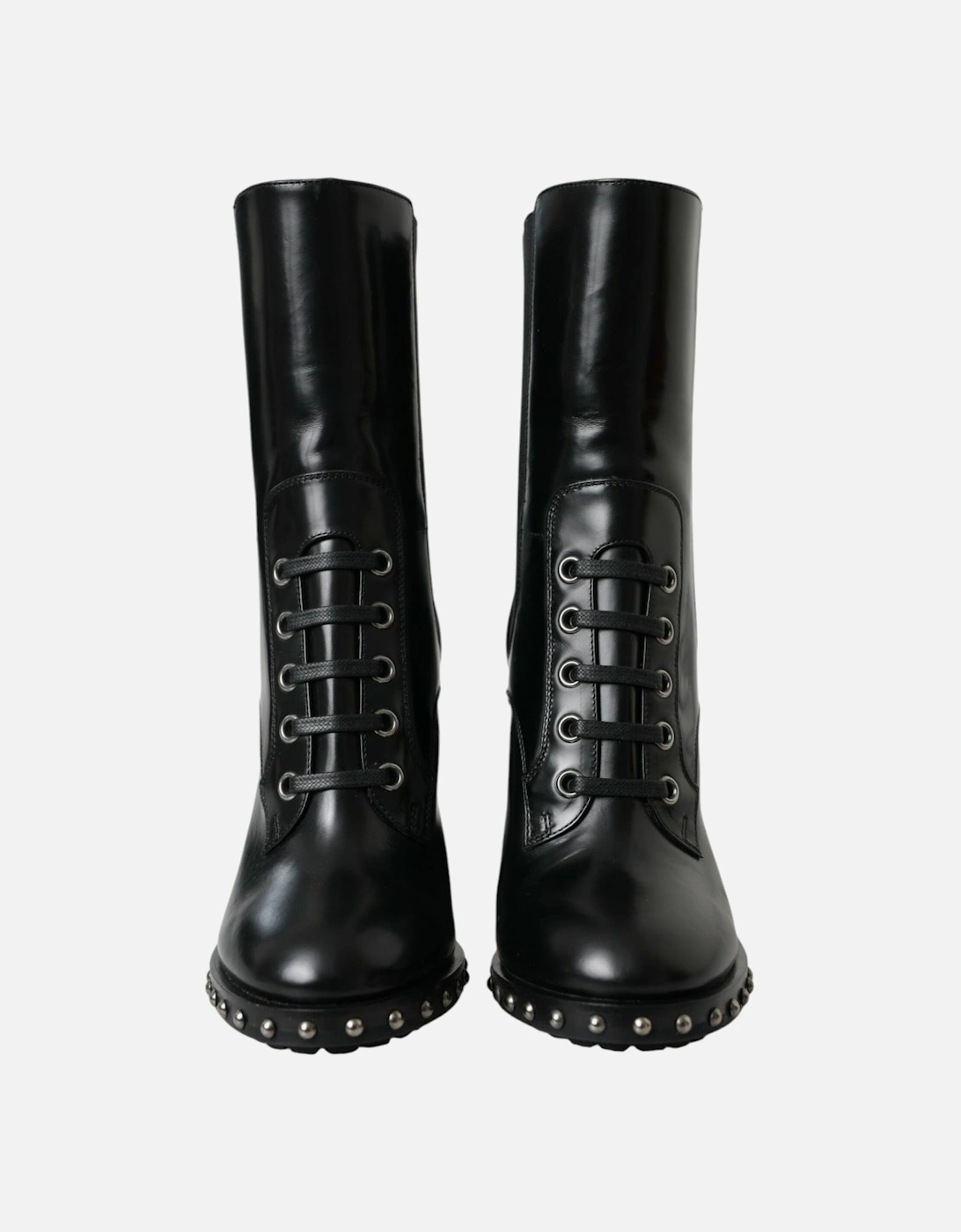 Embellished Lace-Up High Boots Women - Black