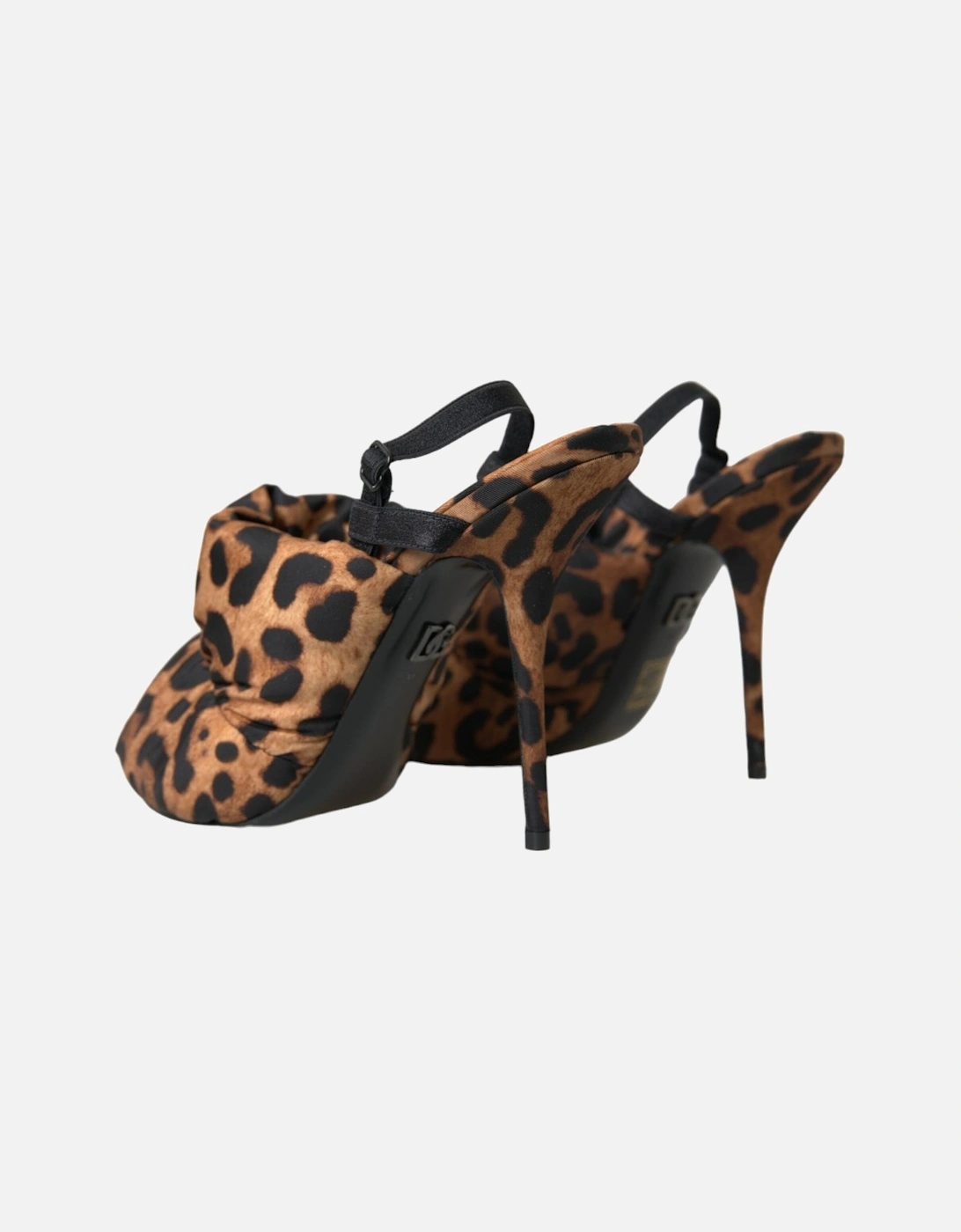 Leopard Slingback Heel Sandals Women - Brown