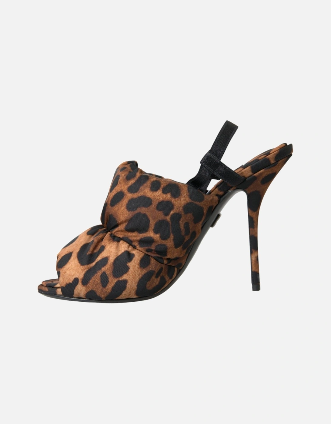 Leopard Slingback Heel Sandals Women - Brown