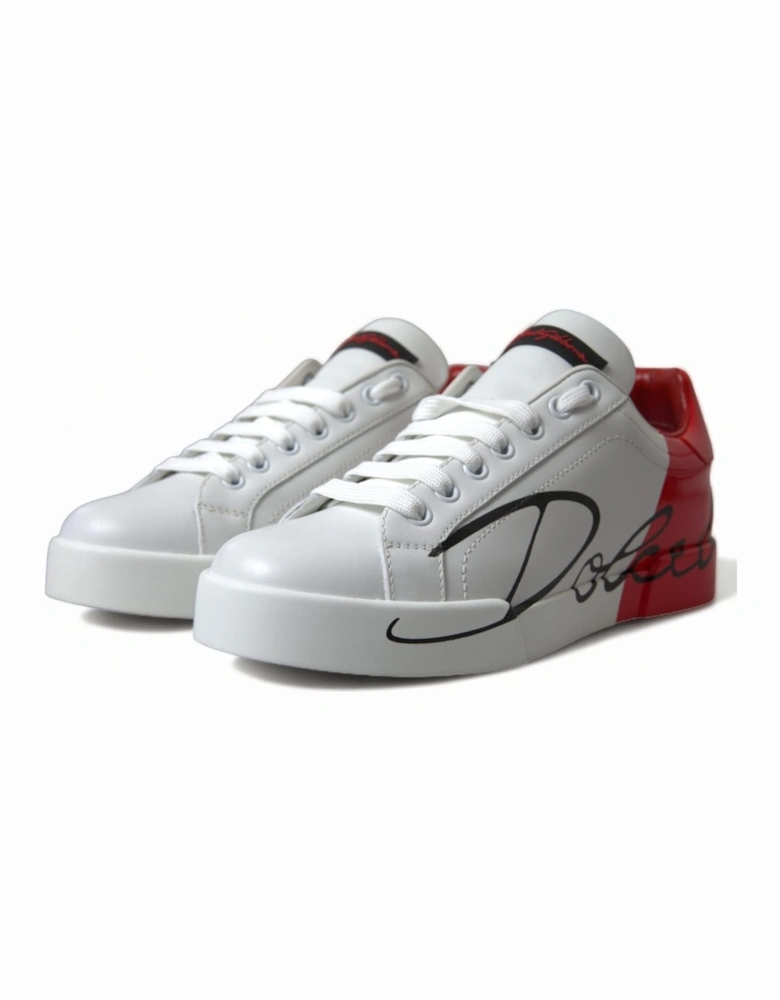 Portofino Sneakers Signatureprint leather Women - White