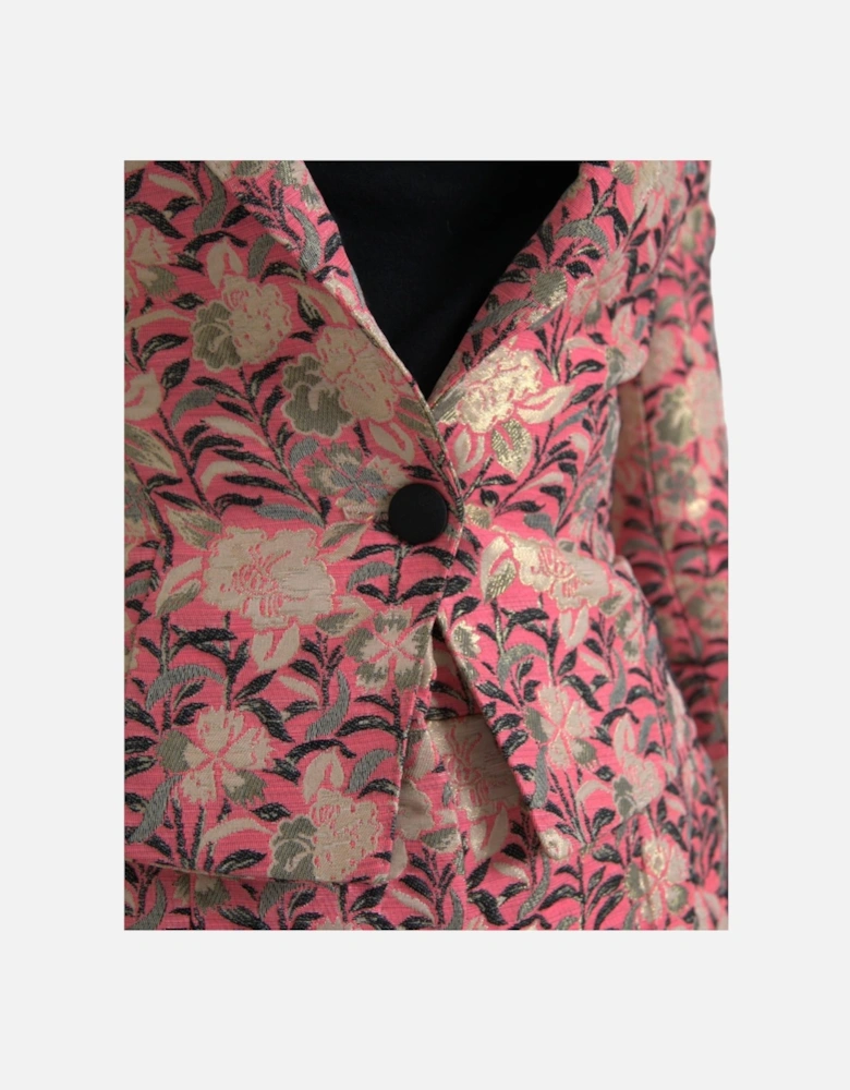 Pink Slim Fit Two-Piece Suit Women Suits