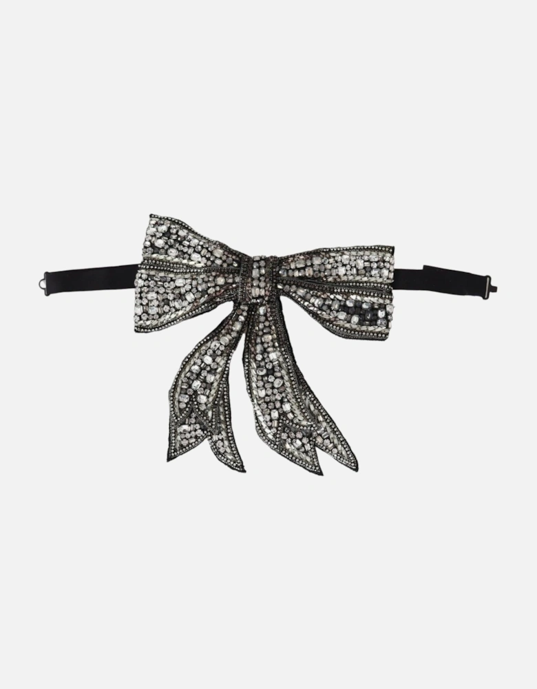 Crystal Bow Tie Rhinestone Bow Women - Silver Miscellaneous