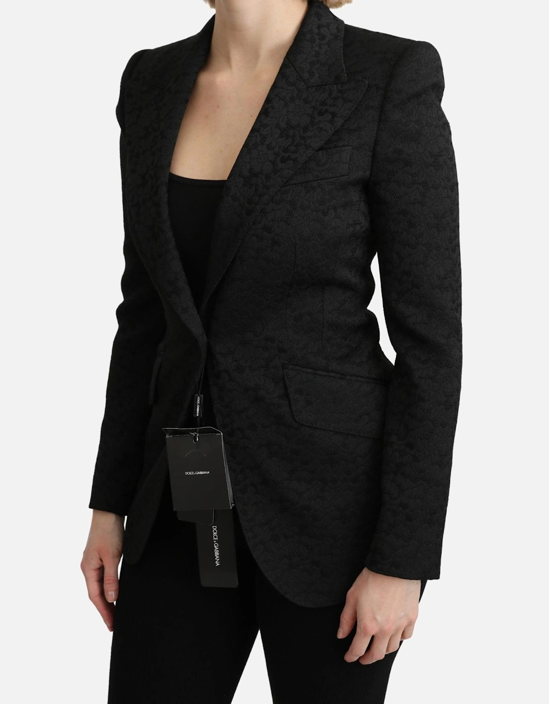 Blazer Tailored Fit Long Sleeves Women - Black Suits