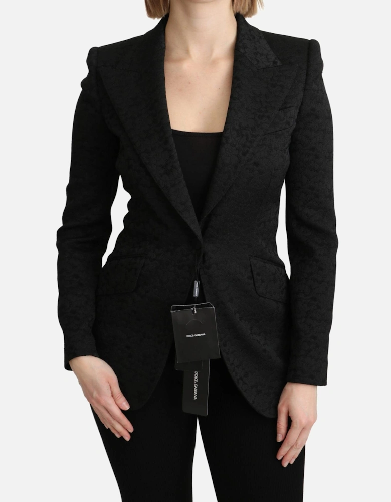 Blazer Tailored Fit Long Sleeves Women - Black Suits