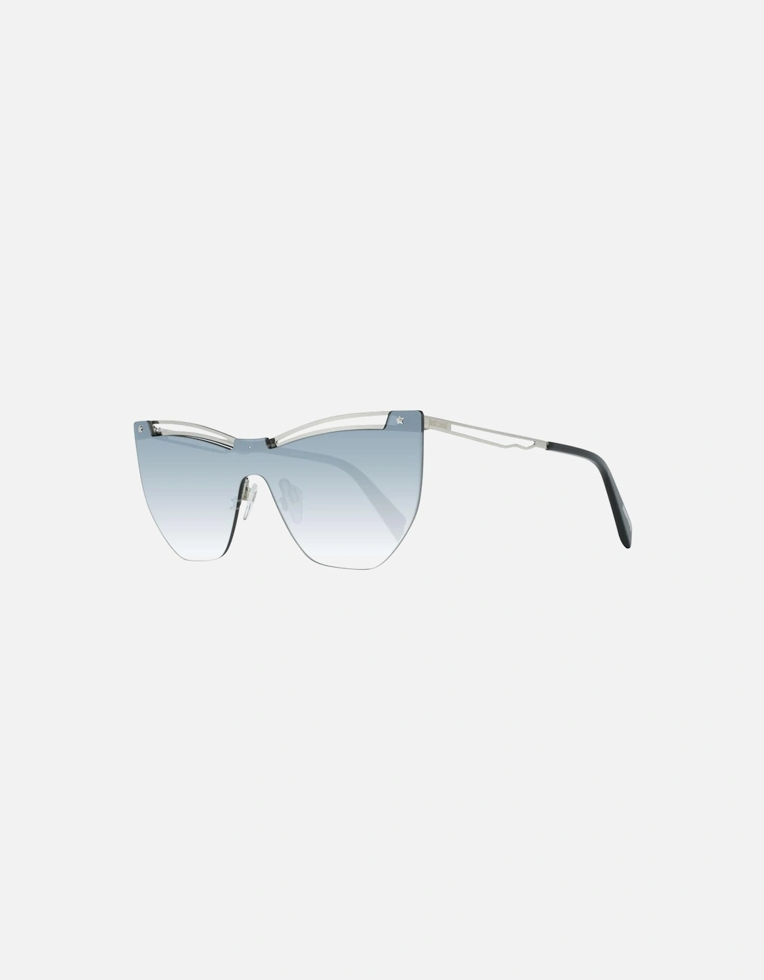 Silver Mono Lens Sunglasses with Turquoise Gradient Lenses - Category, 4 of 3
