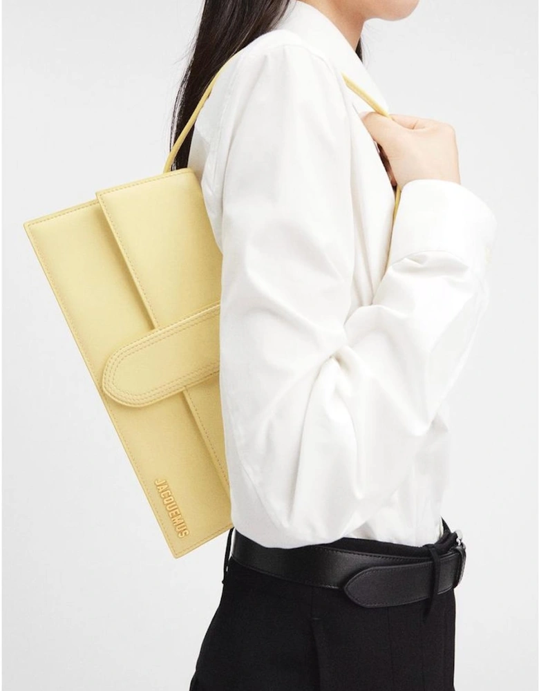 Smooth Calfskin Shoulder Bag with Gold Hardware Women - Yellow