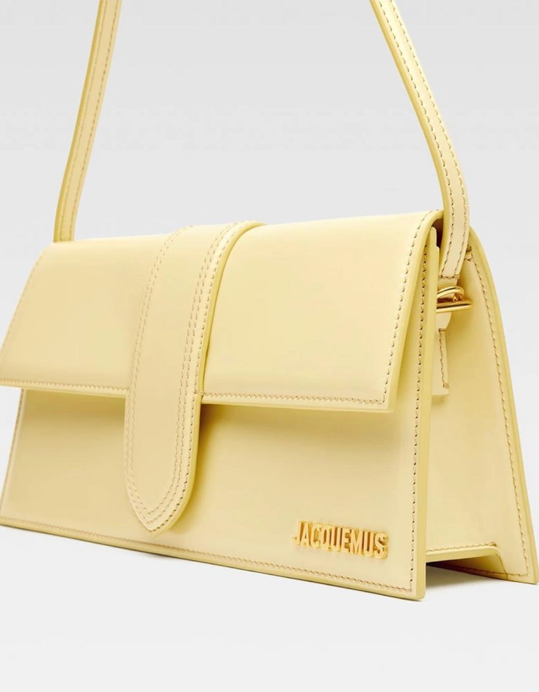 Smooth Calfskin Shoulder Bag with Gold Hardware Women - Yellow