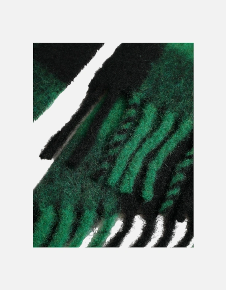 Buffalo Check Poncho Jacket Women - Black And Green Jackets