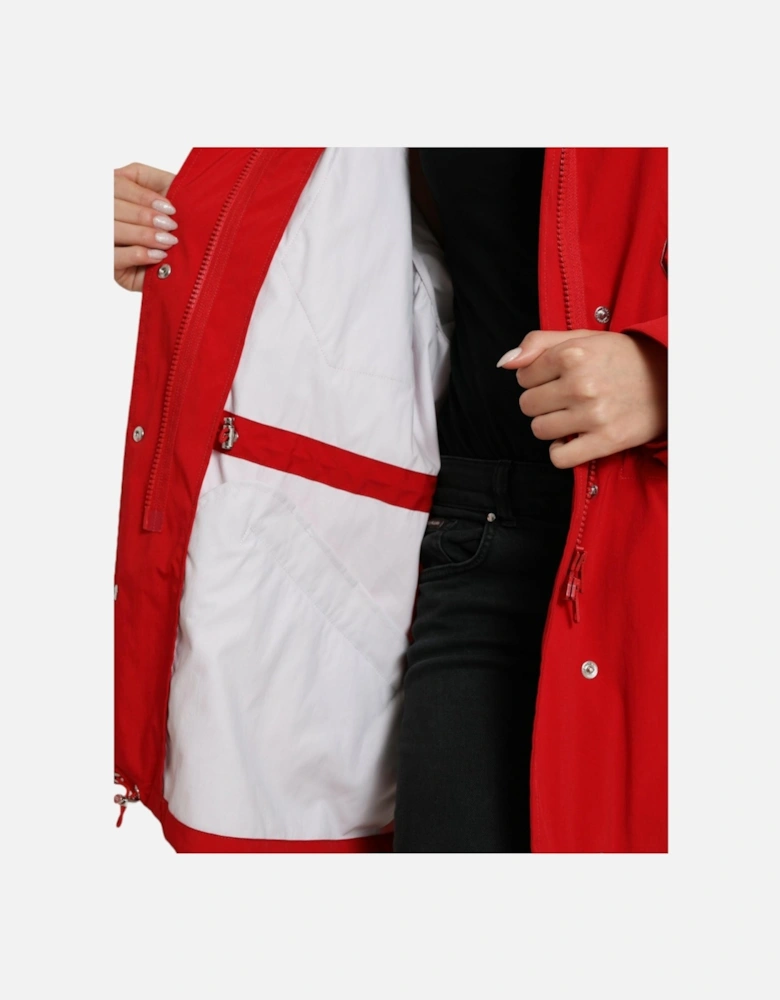 Red Snap Button Jacket JKT3709 Women Jackets