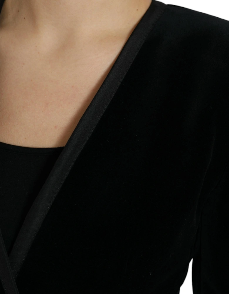 Velvet Blazer Black Women Suits