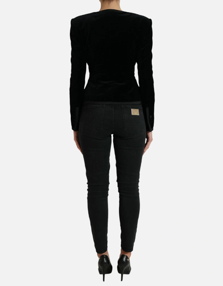 Velvet Blazer Black Women Suits