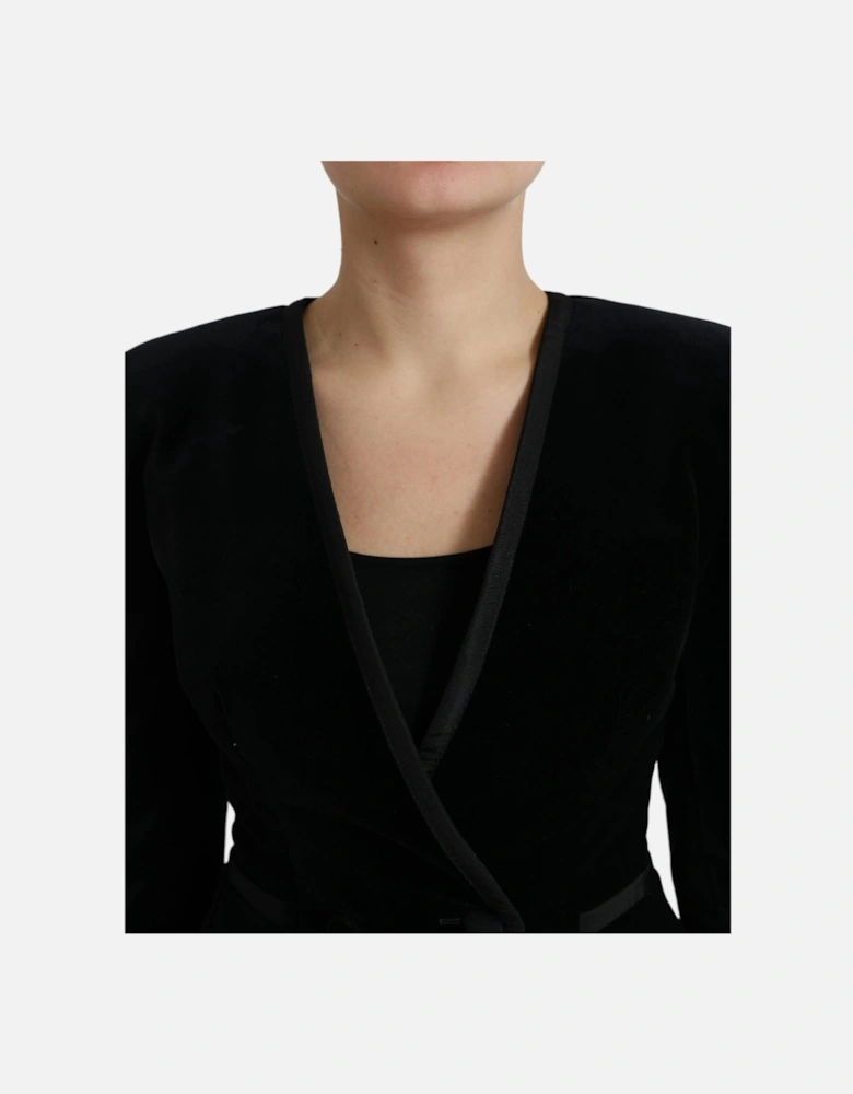 Velvet Blazer Black Women Suits