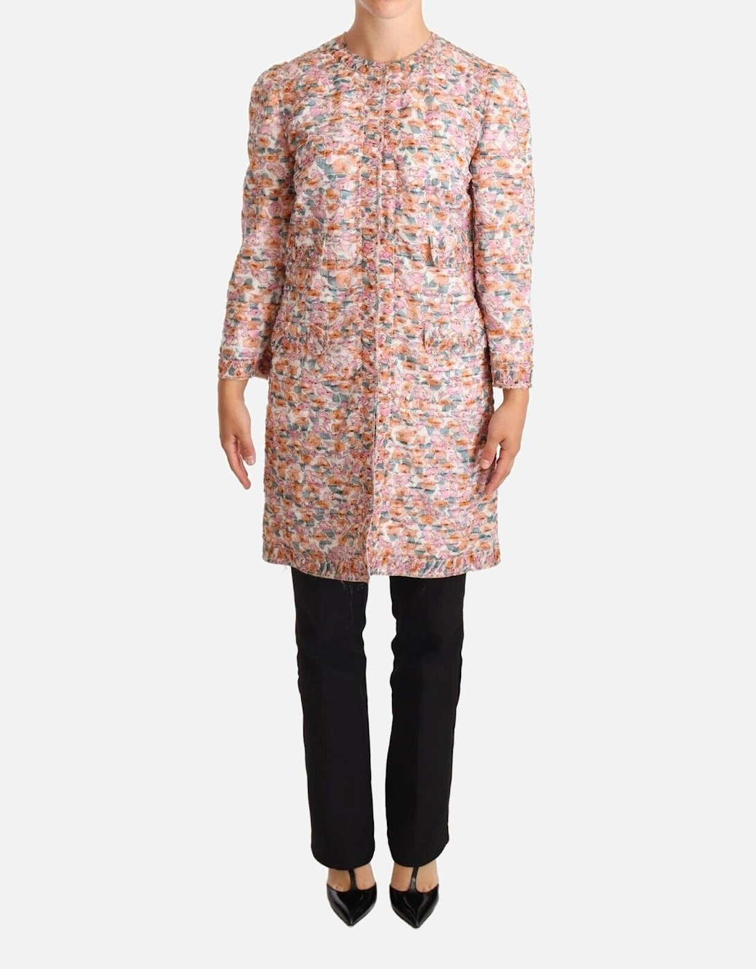 Dolce Gabbana FloralPrint Jacket Long Sleeves Women - Multicolor, 5 of 4