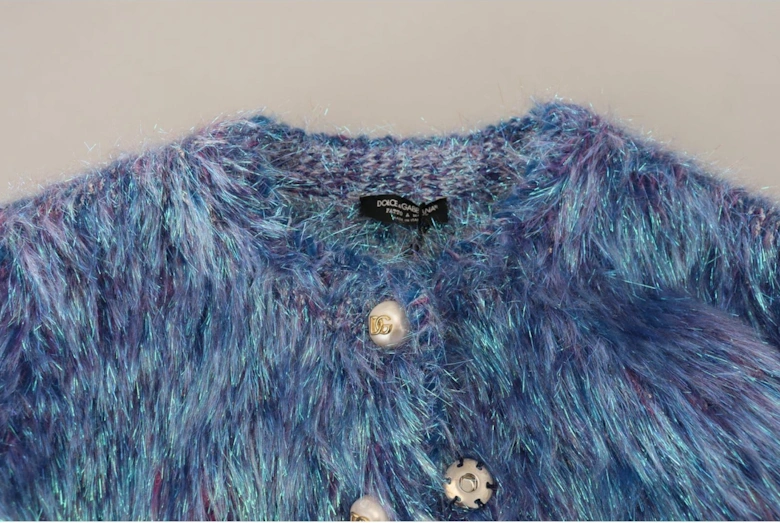 Metallic Knit Cardigan Fuzzy Cardigan Women - Multicolor Jackets