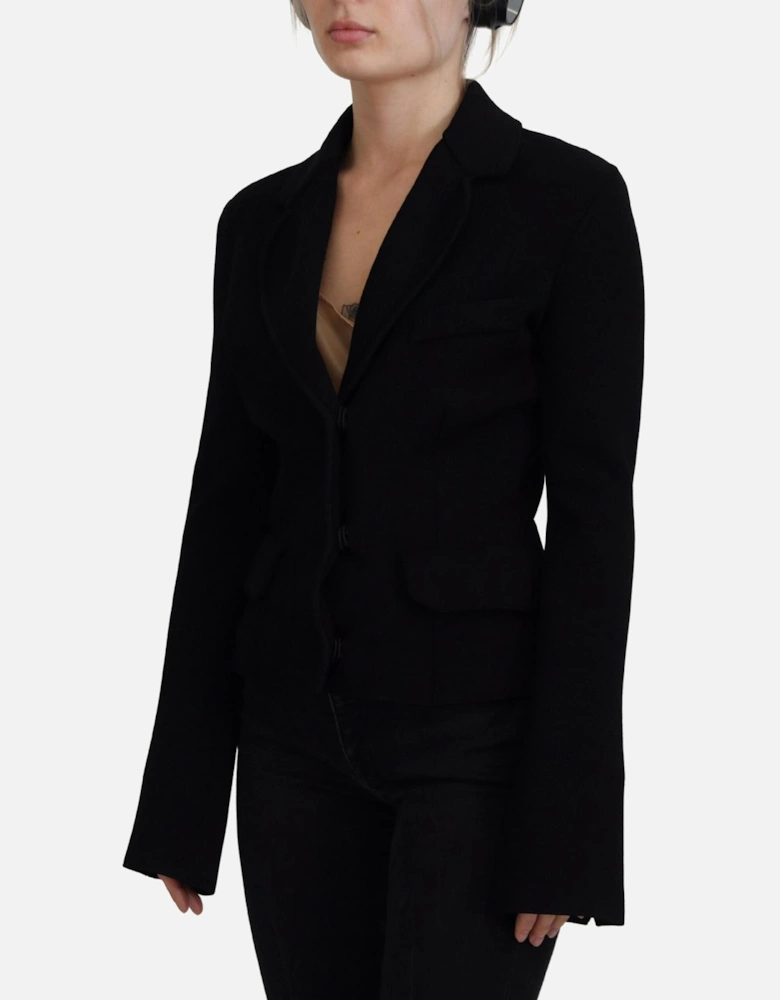 Bell Sleeve Blazer Black JKT3553 Women Suits