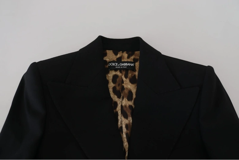 Pleated Waist Blazer Black Women Jackets