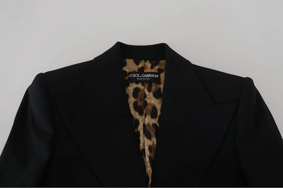 Pleated Waist Blazer Black Women Jackets
