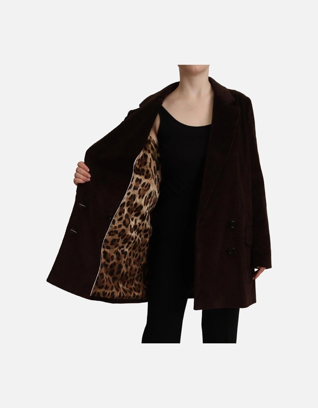 Corduroy Blazer Double Breasted Women - Bordeaux Jackets