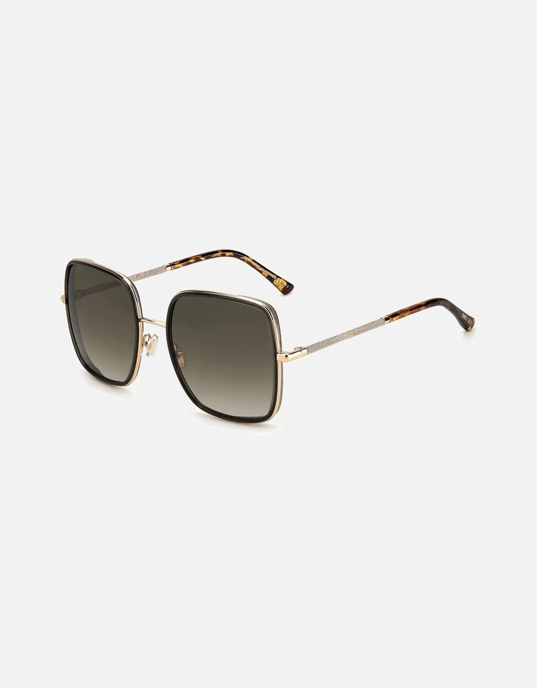 Metal Frame Degraded Brown Lens Sunglasses Women - Gold, 4 of 3