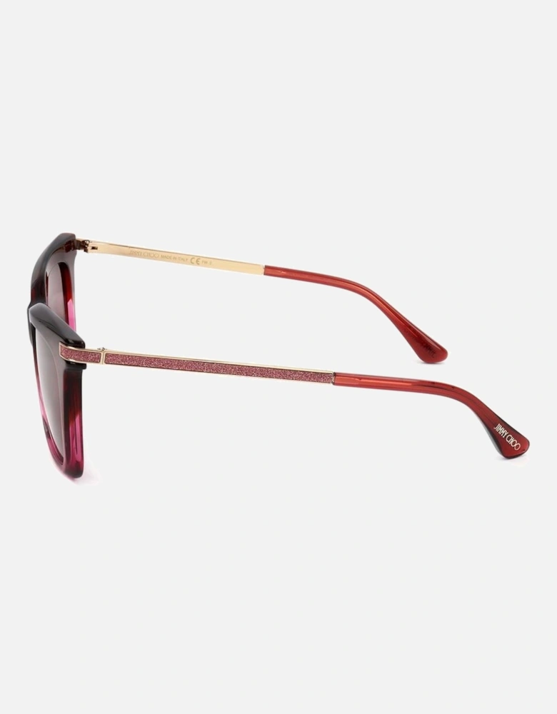 Metal Cat Eye Sunglasses Women - Red