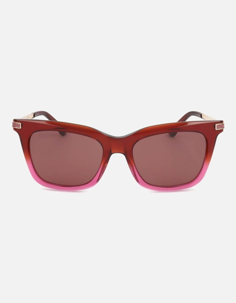Metal Cat Eye Sunglasses Women - Red