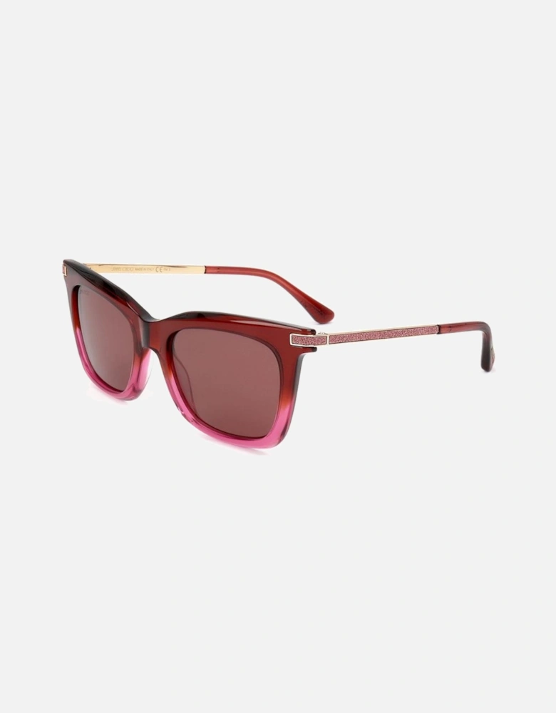 Metal Cat Eye Sunglasses Women - Red
