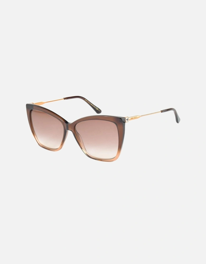 Metal Frame Cat-Eye Sunglasses Women - Brown