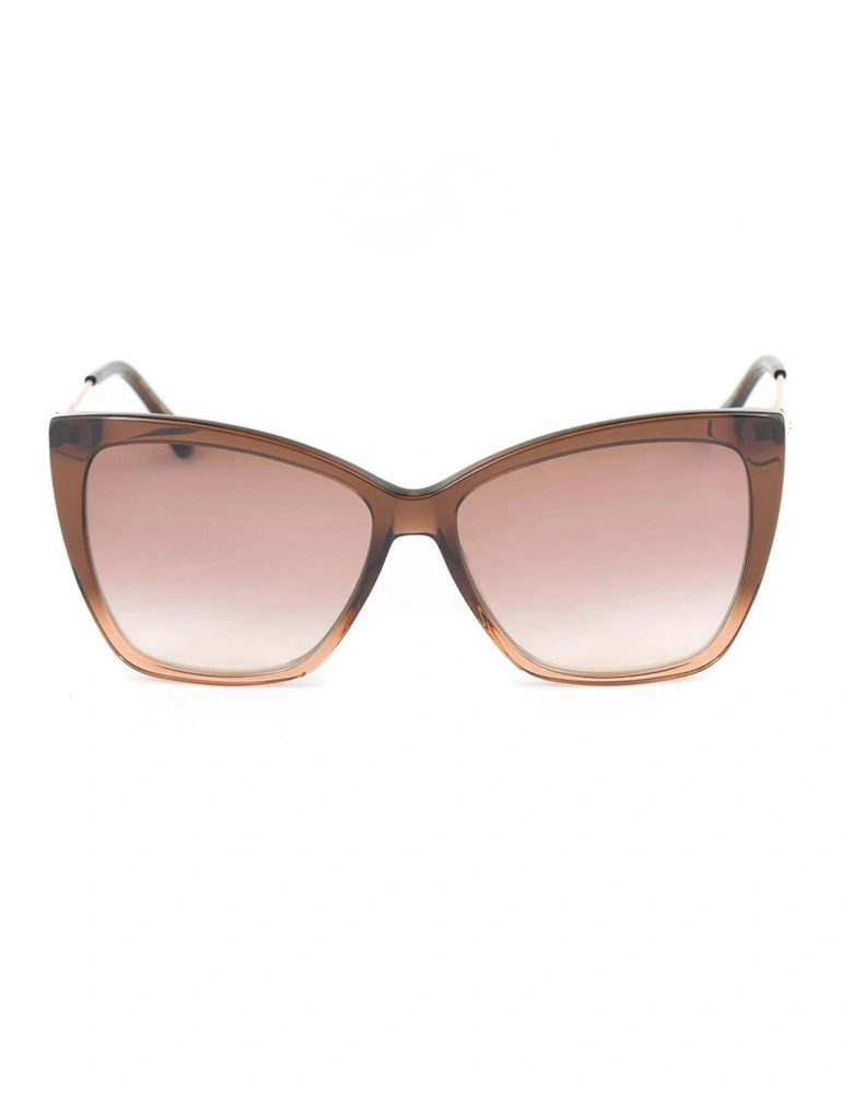 Metal Frame Cat-Eye Sunglasses Women - Brown