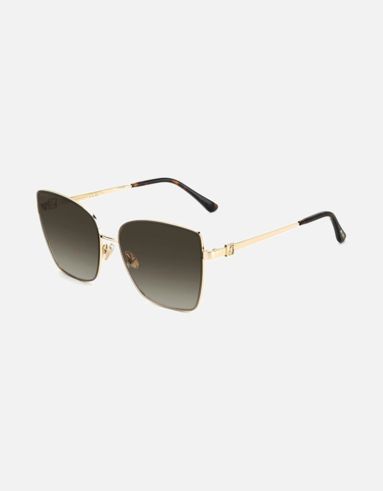 Metal Degraded Category 3 Sunglasses Women - Gold