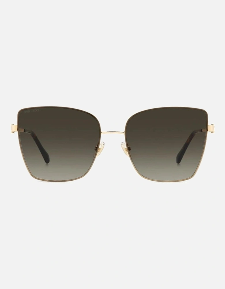 Metal Degraded Category 3 Sunglasses Women - Gold
