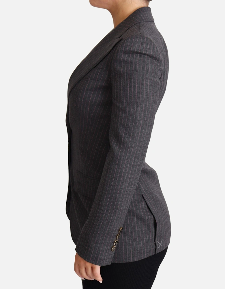 Pinstripe Blazer JKT2807 Women - Gray Jackets